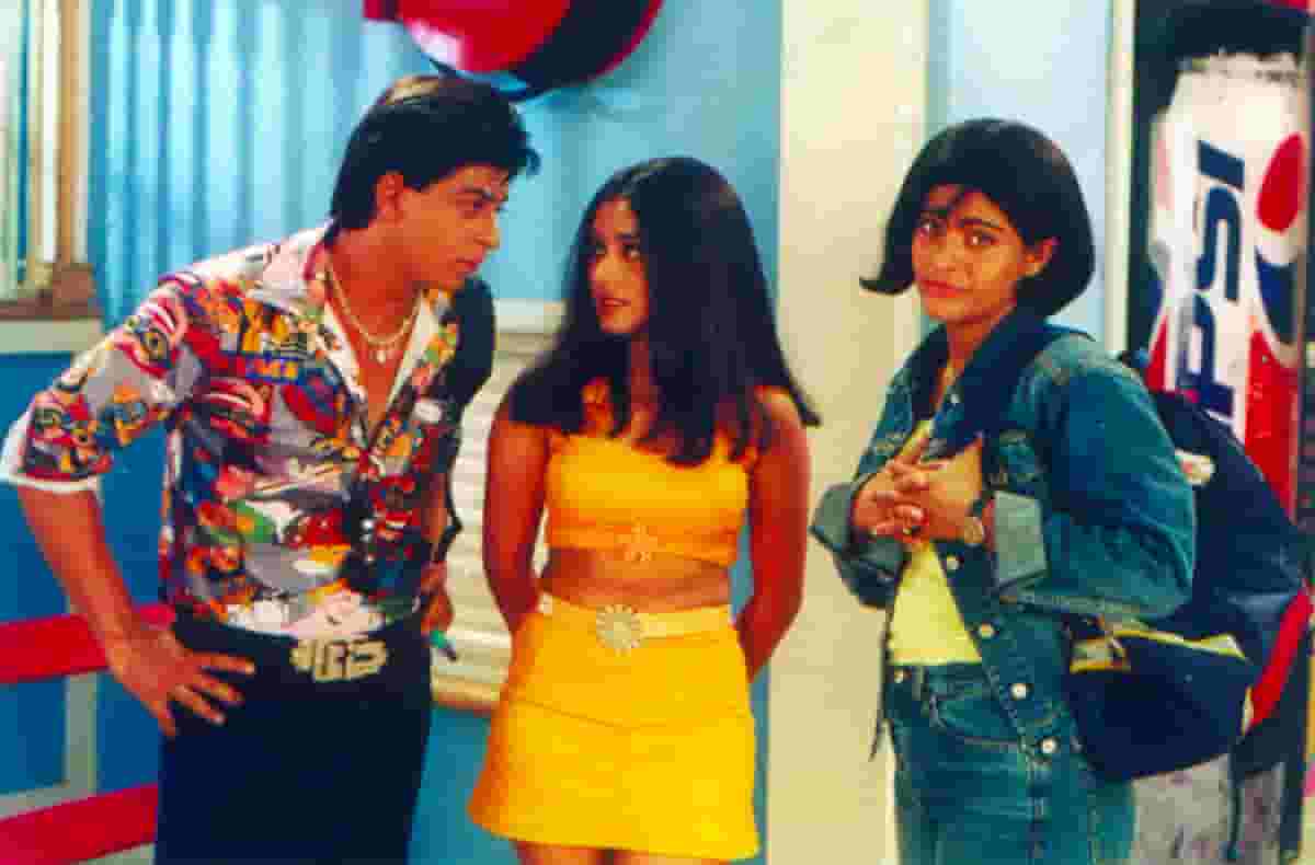 Shah Rukh Khan, Rani Mukerji, and Kajol in Kuch Kuch Hota Hai (1998)