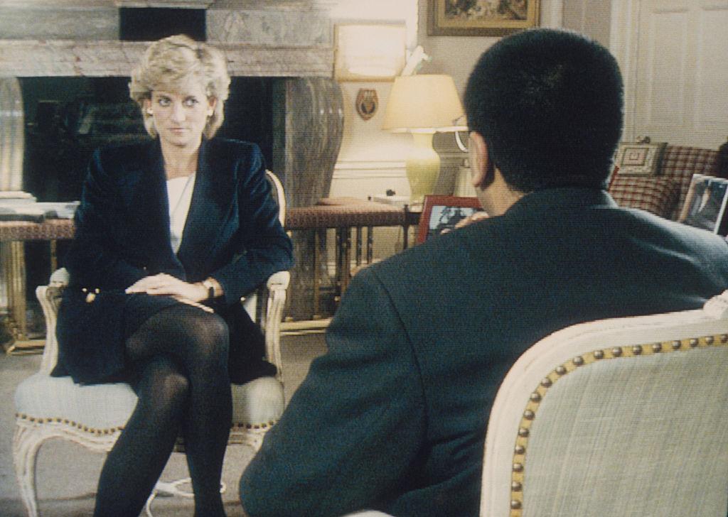 Princess Diana with Bashir in 1995 on BBC's "Panorama" (Tim Graham / Corbis via Getty)